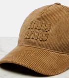 Miu Miu Cotton velvet baseball cap