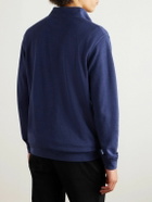 Peter Millar - Crown Cotton-Blend Jersey Half-Zip Sweatshirt - Blue