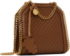 Stella McCartney Tan Woven Falabella Tiny Bag