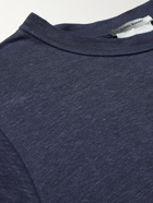 Isabel Marant - Logo-Print Linen-Jersey T-Shirt - Blue