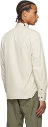 C.P. Company Off-White Gabardine Utility Shirt