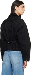 JACQUEMUS Black Le Paysan 'The de-Nîmes' Denim Jacket