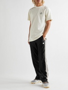 Moncler Genius - Palm Angels Straight-Leg Striped Jersey Sweatpants - Black