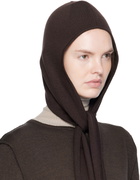 LEMAIRE Burgundy Fine Wool Head Scarf Beanie