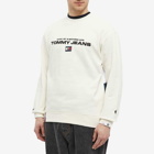 Men's AAPE x Tommy Crew Sweat in Ivory