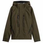 and wander Men's 2.5L Hiker Rain Jacket in Dark Khaki