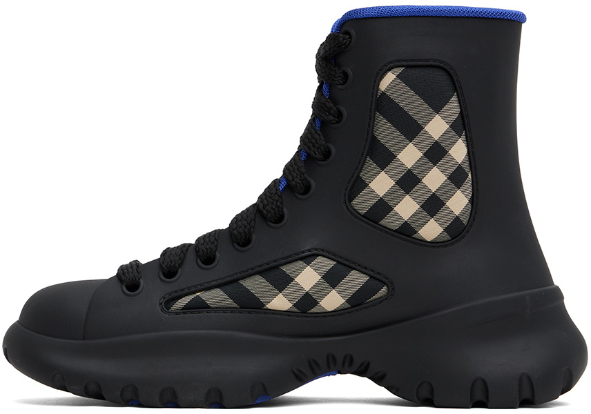 Burberry Black Rubber Boulder Boots