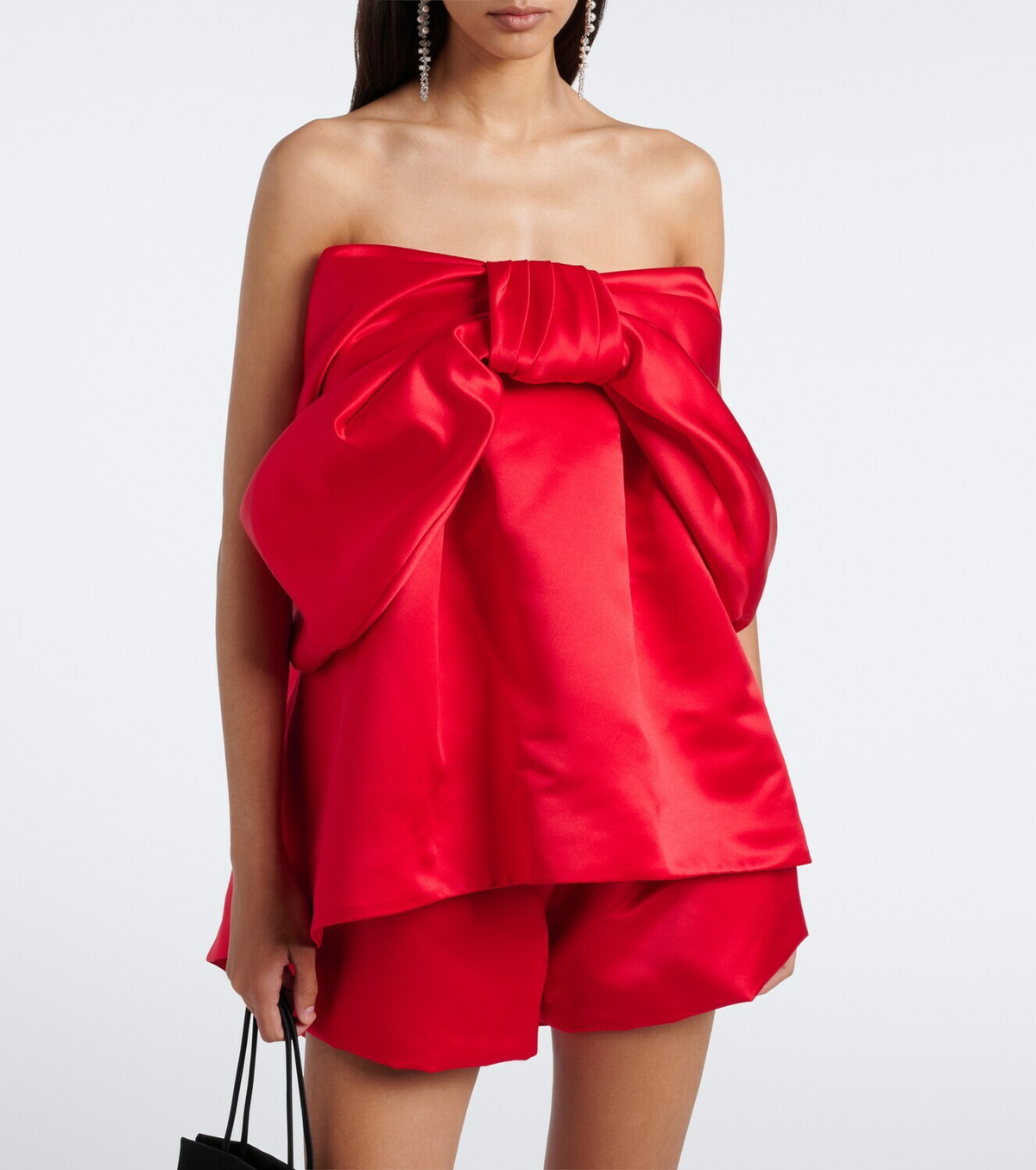 Simone Rocha Bow-detail satin top