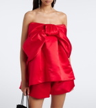 Simone Rocha Bow-detail satin top
