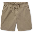 Hartford - Cotton-Twill Drawstring Shorts - Brown