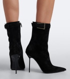 Paris Texas Lidia embellished suede ankle boots