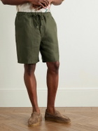 Derek Rose - Sydney 2 Straight-Leg Linen Drawstring Shorts - Green