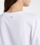 Victoria Beckham Printed cotton jersey T-shirt