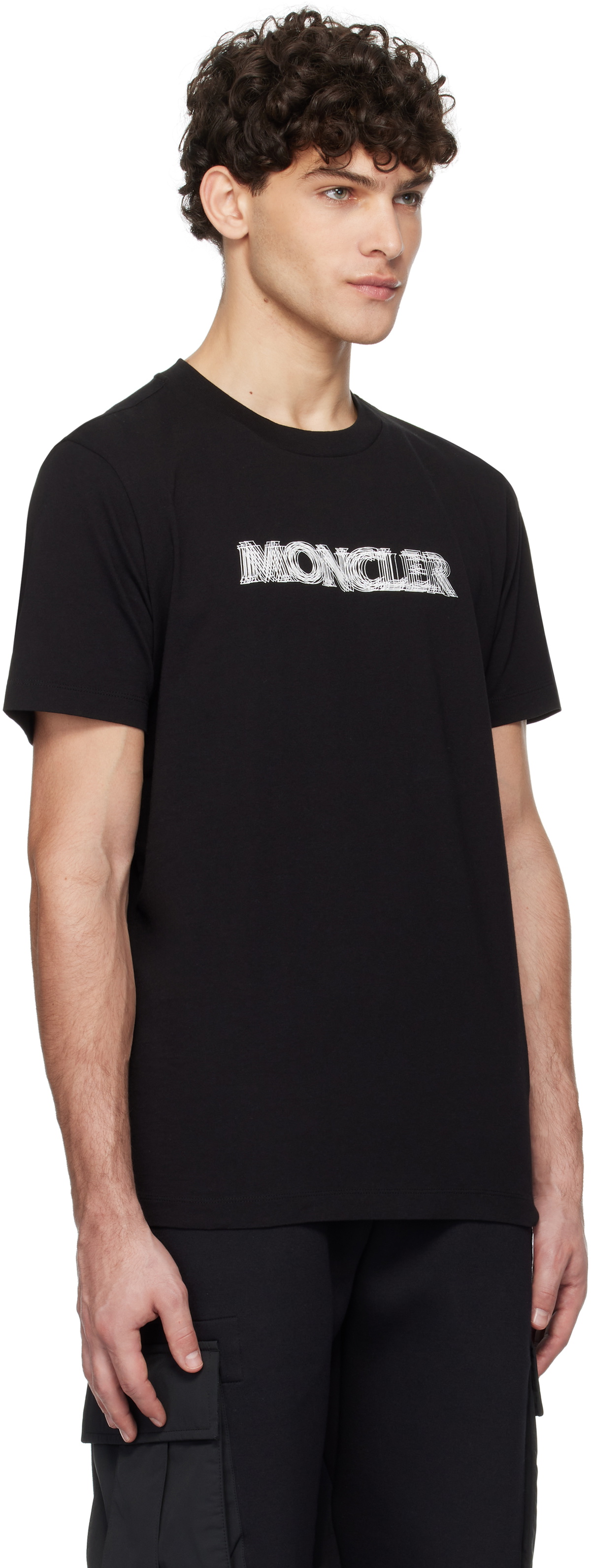 Moncler Black S/S T-shirt Moncler