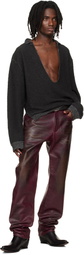 424 Black Dropped Shoulder Sweater