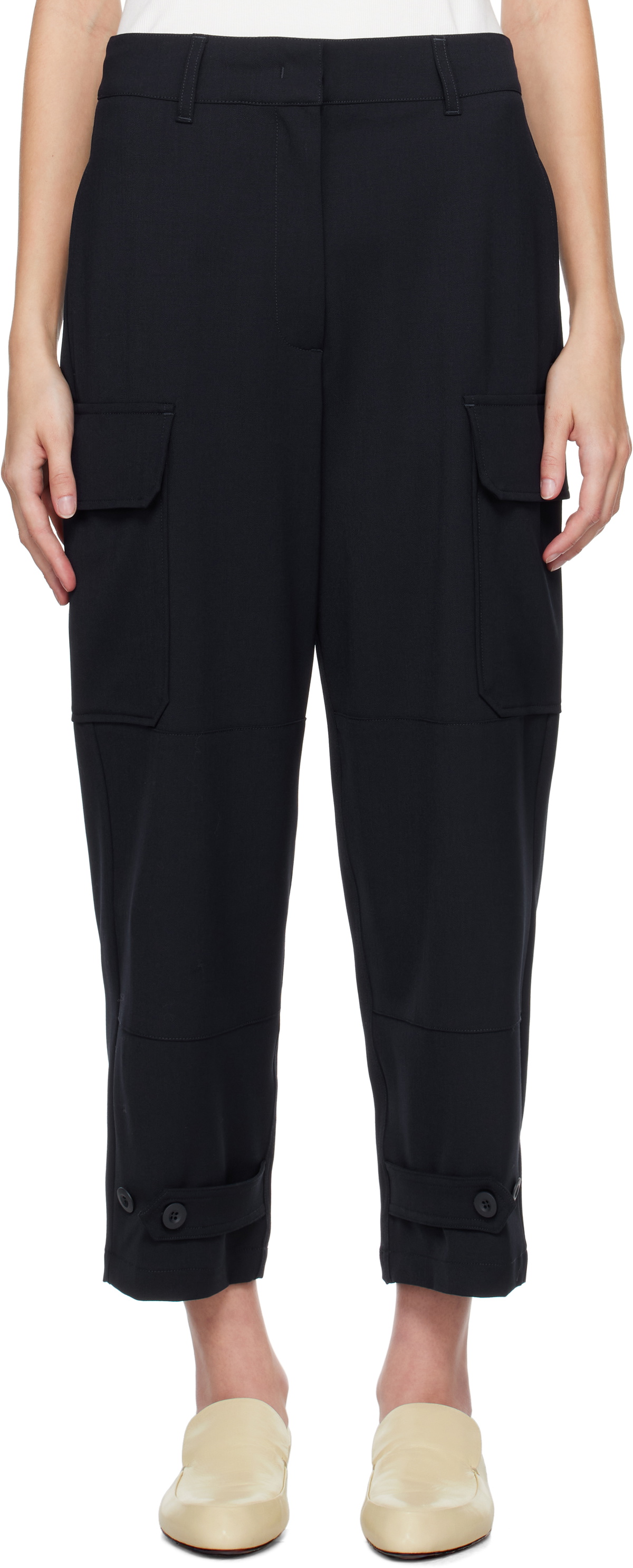 Weekend Max Mara Navy Boris Trousers Weekend Max Mara
