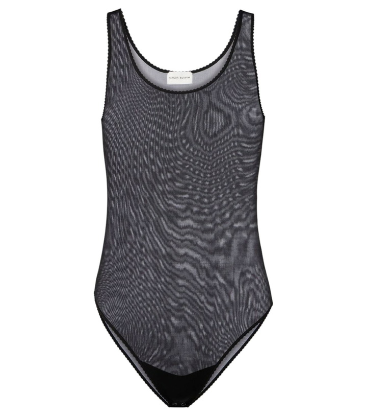Photo: Magda Butrym Semi-sheer scalloped bodysuit