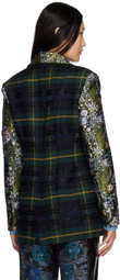 SHUTING QIU Black Patchwork Blazer