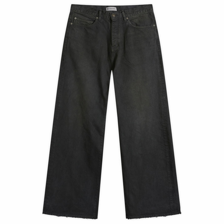 Photo: Balenciaga Men's Japanese Denim Jeans in Dark Brown/Black