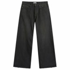 Balenciaga Men's Japanese Denim Jeans in Dark Brown/Black