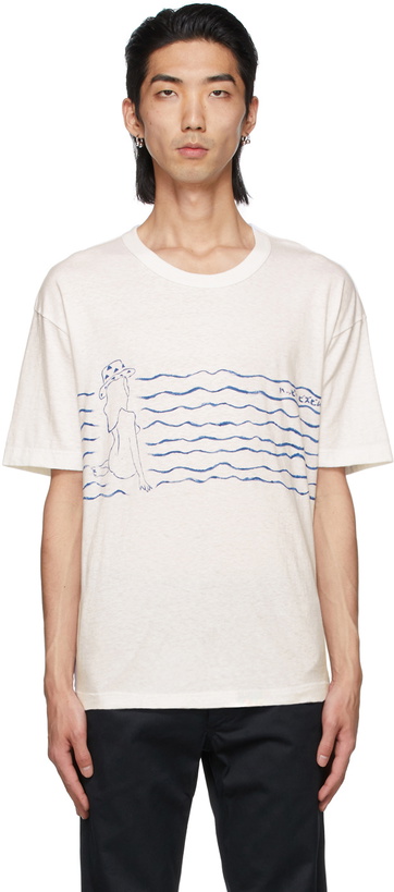 Photo: Visvim White & Blue Jumbo T-Shirt