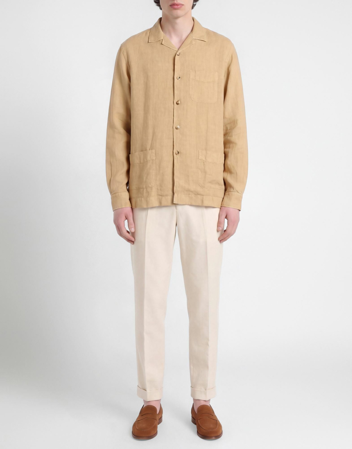 Boglioli Mens Shirt Sand