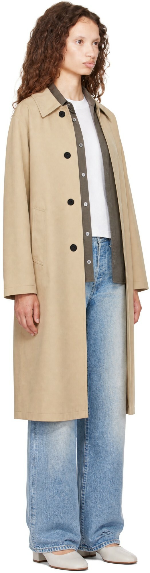 Dunst Beige Refined Mac Coat
