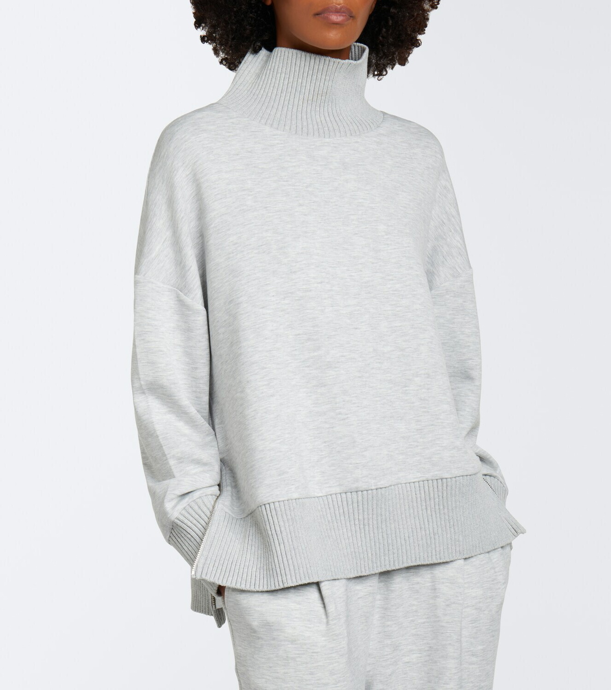 Varley Barker oversized jersey turtleneck sweater