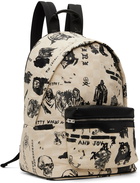 AMIRI Beige Wes Lang Edition Sketch Backpack