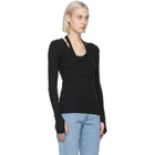 Helmut Lang Black Wrap Long Sleeve T-Shirt