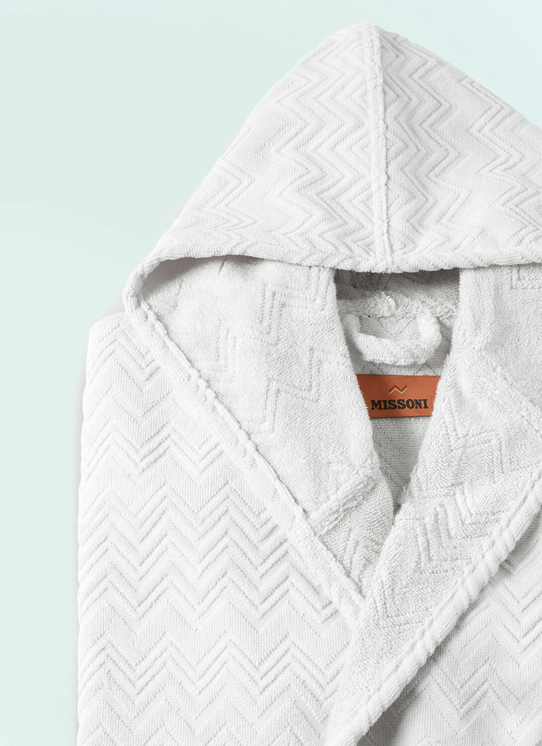 Missoni Chalk Hooded Bathrobe