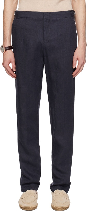 Photo: Orlebar Brown Navy Griffon Trousers