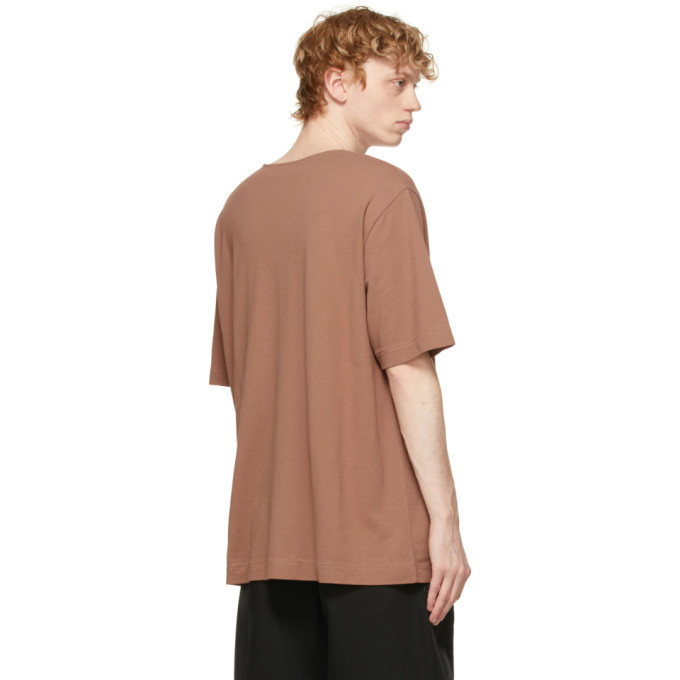 Lemaire Brown Crepe Jersey T-Shirt Lemaire