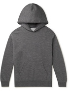 Visvim - Sport Jumbo Logo-Appliquéd Wool-Jersey Hoodie - Gray