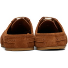 Dries Van Noten Tan Suede Mule Loafers