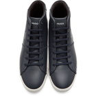 Hugo Navy Zero High-Top Sneakers