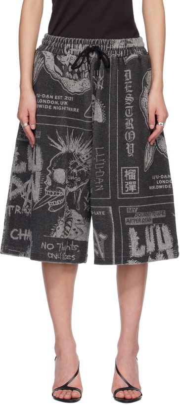 Photo: LU'U DAN Gray BBall Shorts