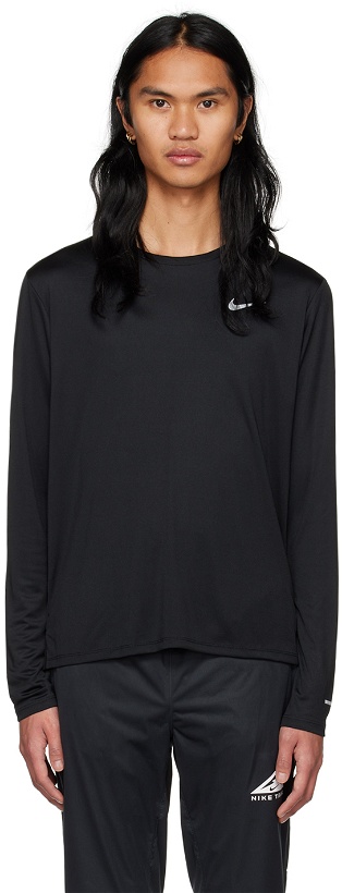 Photo: Nike Black Reflective Long Sleeve T-Shirt