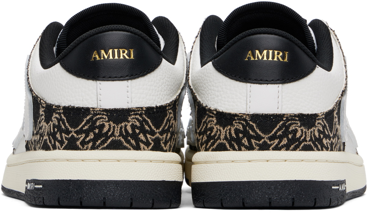 AMIRI Black & White MA Quad Skel Top Low Sneakers Amiri