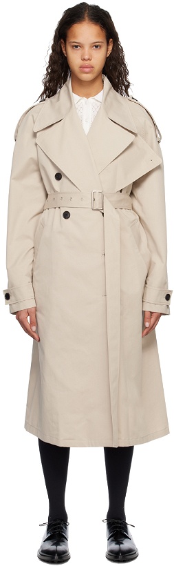 Photo: System Beige Belted Trench Coat