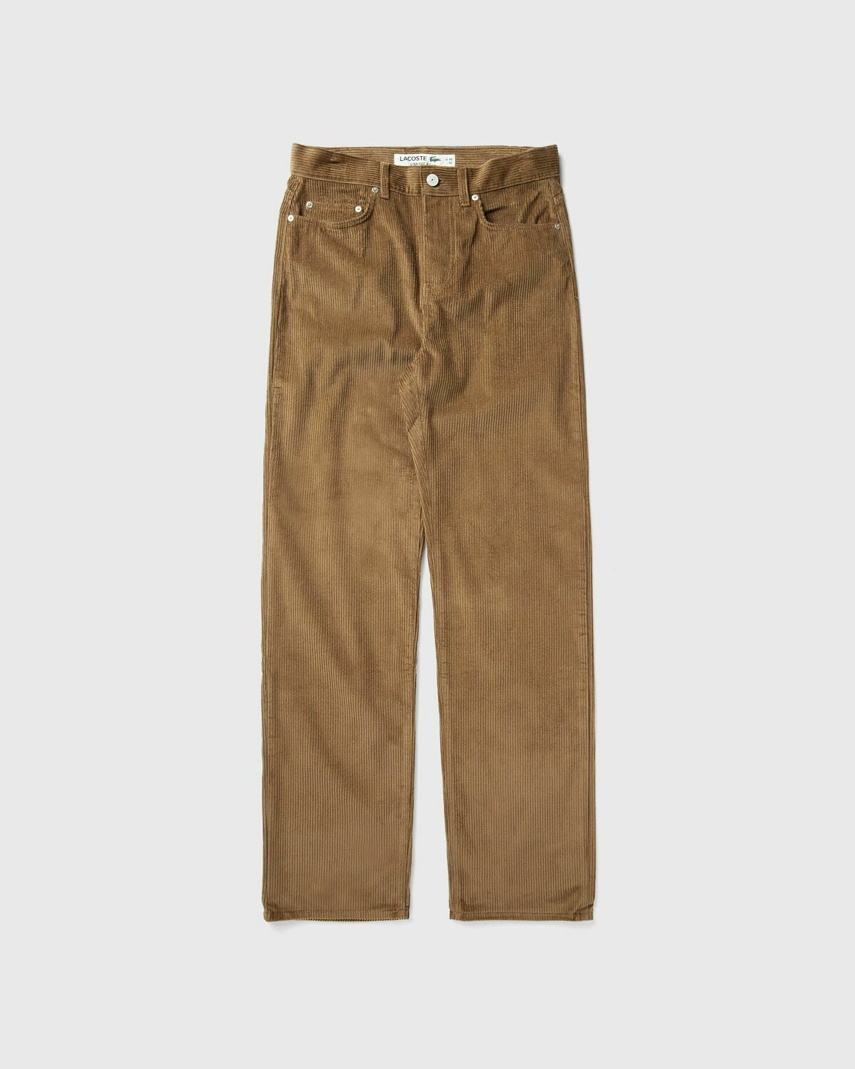 Lacoste PANTALON 5 POCHES Brown Mens Casual Pant