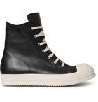 Rick Owens - Cap-Toe Leather High-Top Sneakers - Black