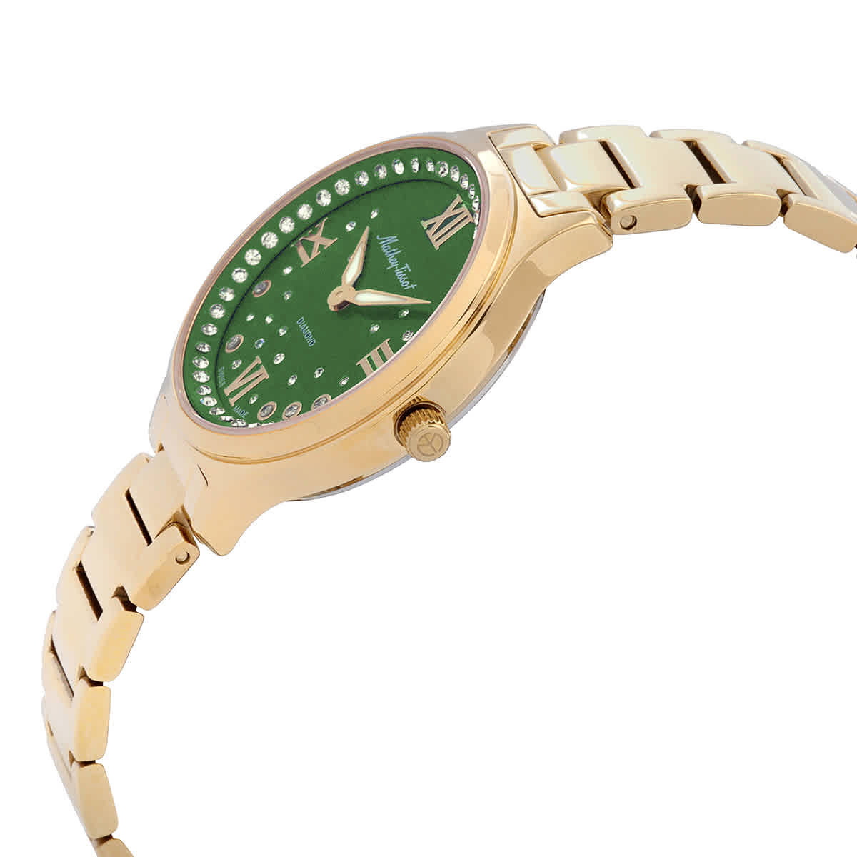 Mathey-Tissot Nicole Diamond Quartz Green Dial Ladies Watch