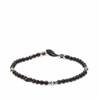 Mikia Men's Beaded Bracelet in Rainbow Obsidian