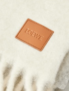 LOEWE - Fringed Striped Alpaca-Blend Scarf