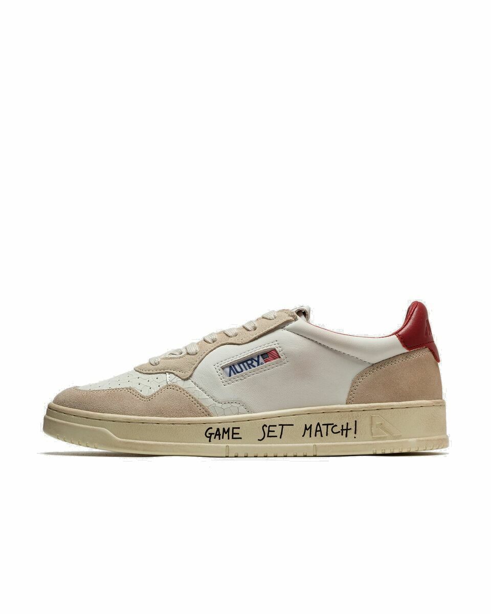 Photo: Autry Action Shoes Medalist Low White/Beige - Mens - Lowtop