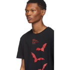 Off-White Black and Red Bats Slim T-Shirt