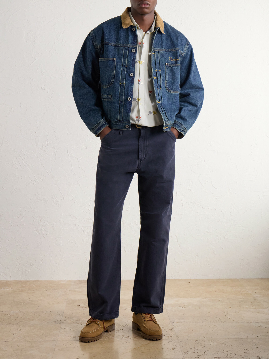 Human Made - Straight-Leg Cotton-Canvas Trousers - Blue