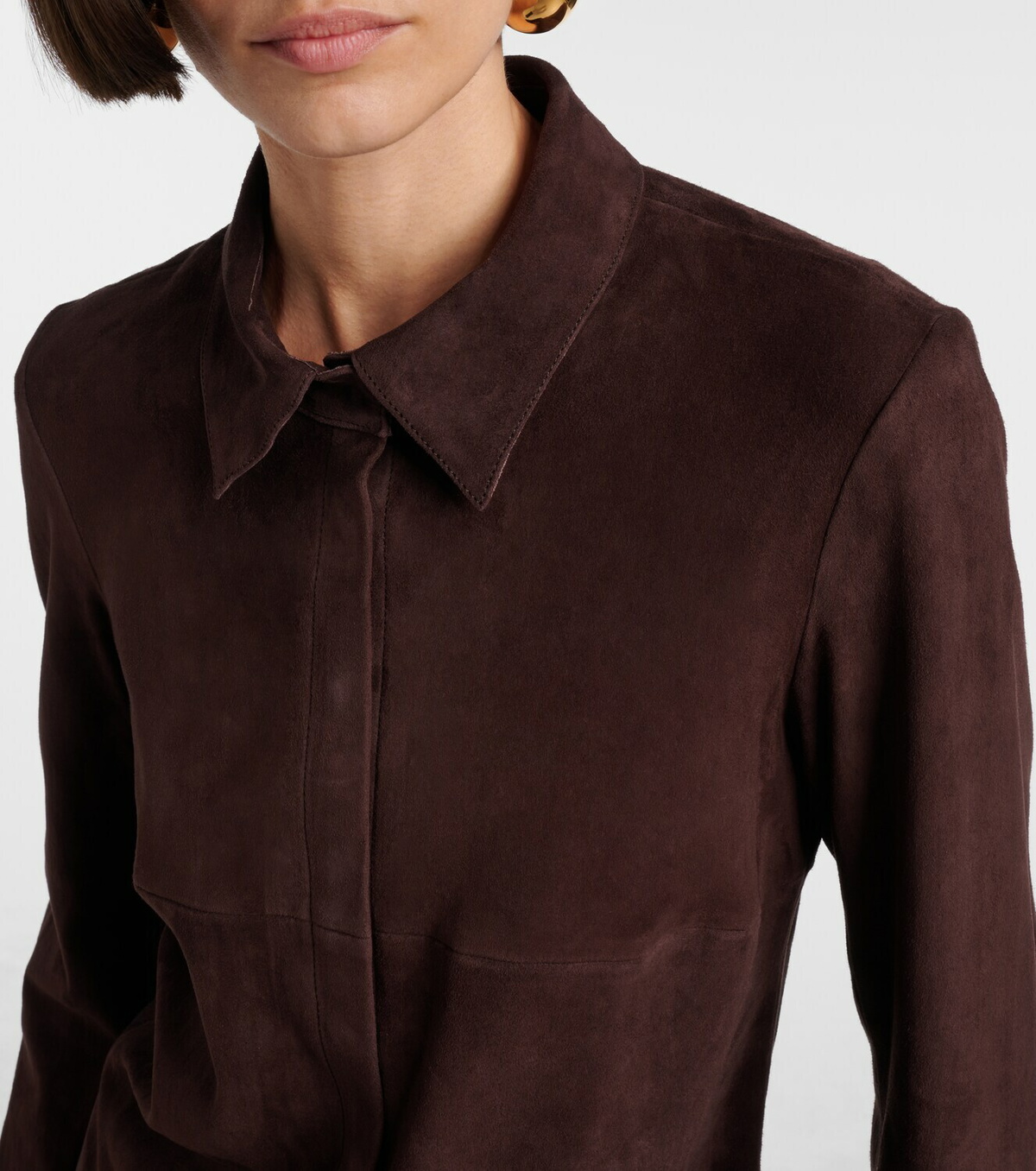 Stouls Geraldine suede shirt dress
