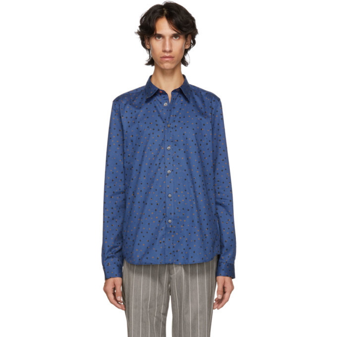 Photo: PS by Paul Smith Blue Tailored Fit Shirt